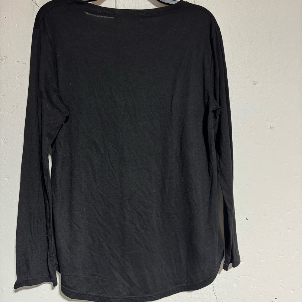 Southern Grace Black Top with Striped Cactus Design - Picture 5 of 9